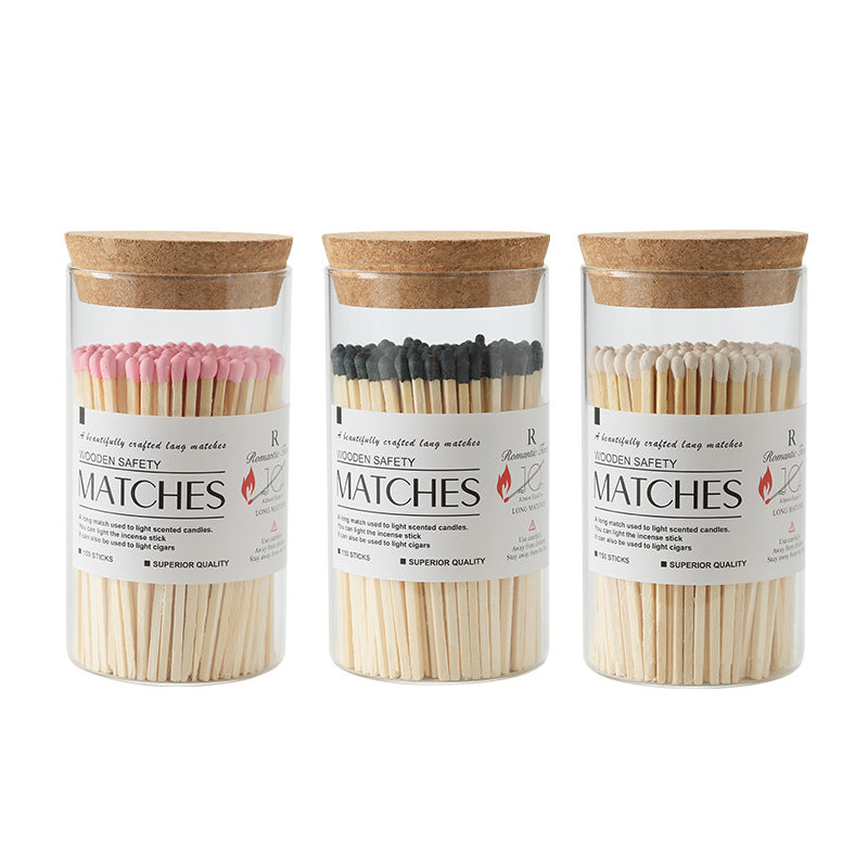 Decorative Wooden Matches 3.75in/9.5cm | 100 Count