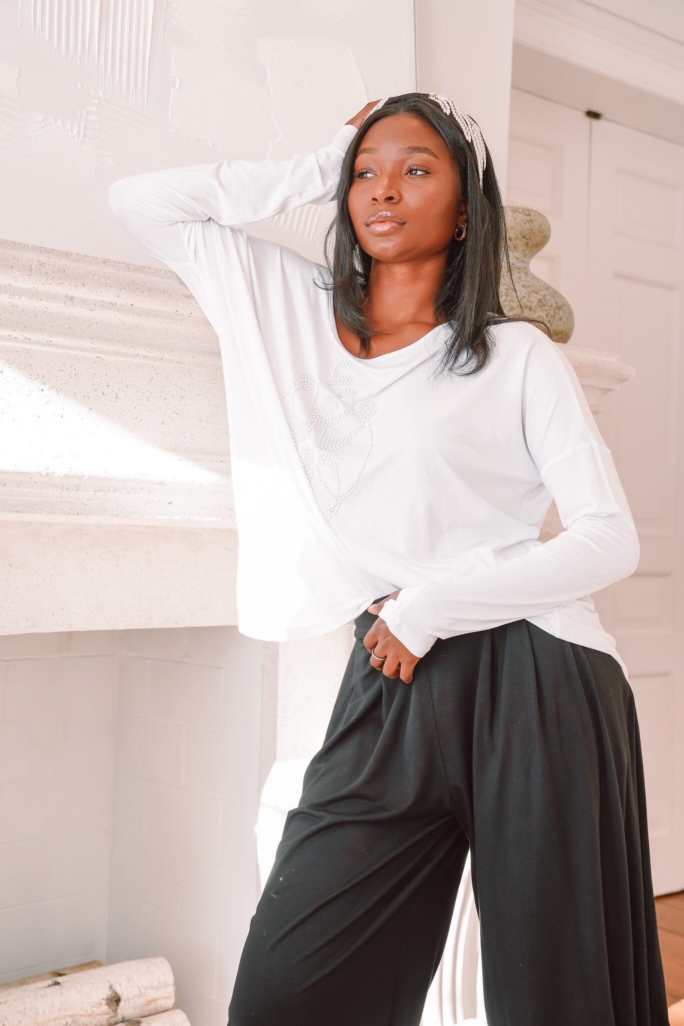 Effortless Elegance Drape Pants Blooms Of Love