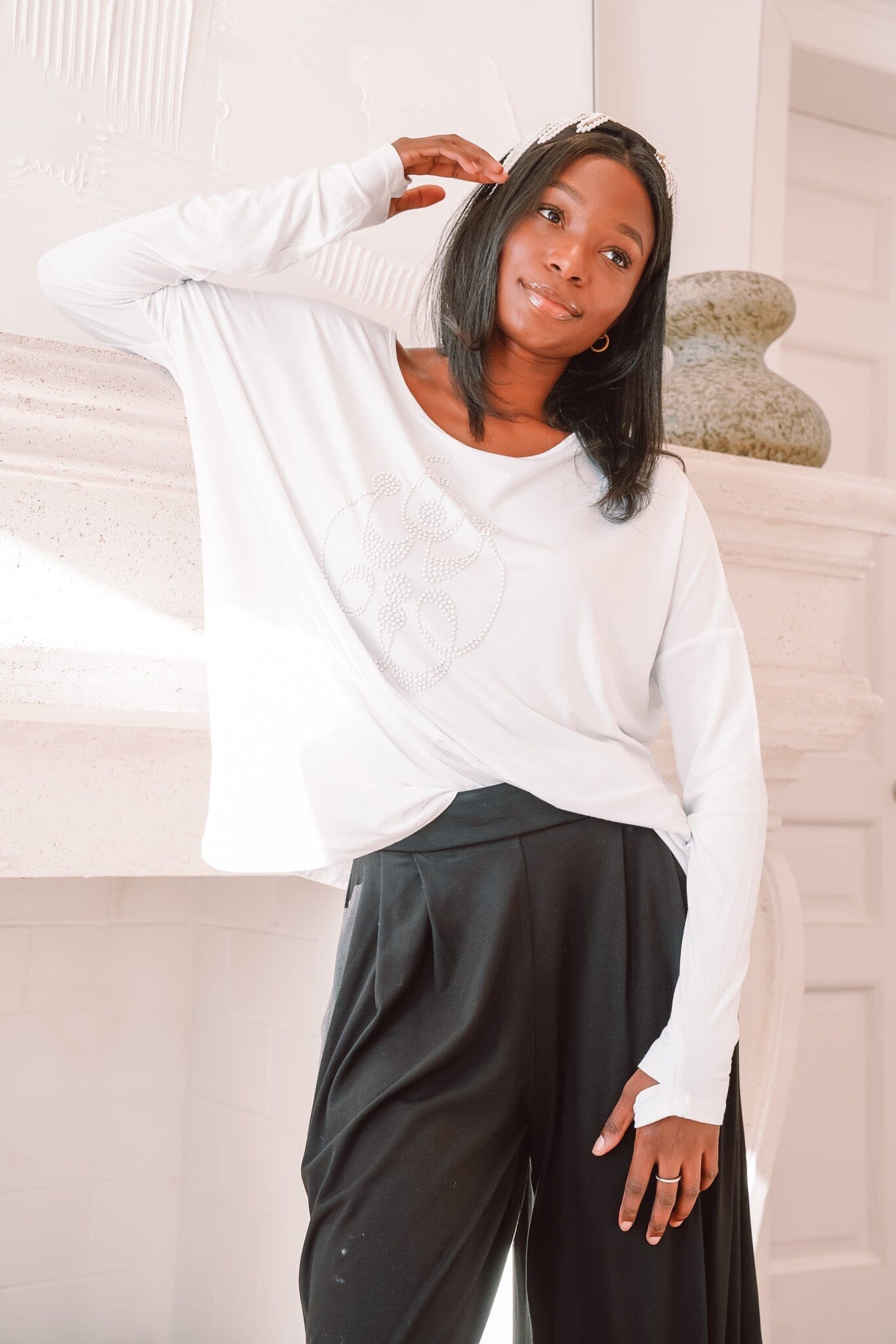Effortless Elegance Drape Pants Blooms Of Love