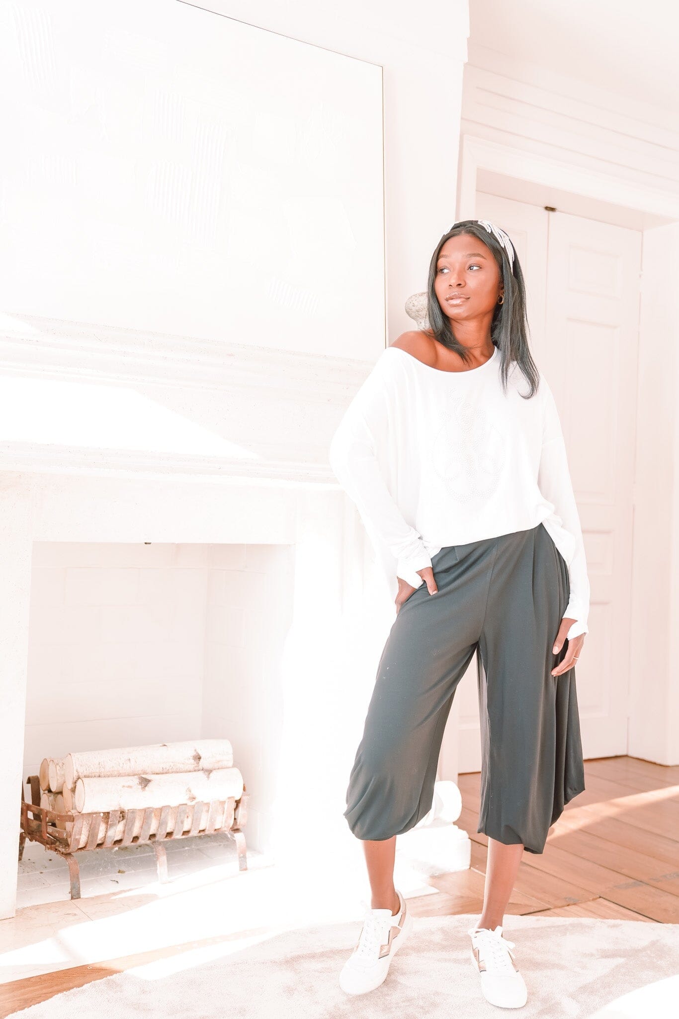 Effortless Elegance Drape Pants Blooms Of Love
