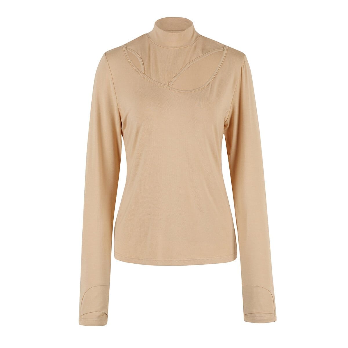 The Luna Top Blooms Of Love 1 Sahara Sand 95% Modal & 5% Elastane