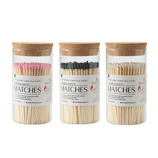 Decorative Wooden Matches 3.75in/9.5cm | 100 Count