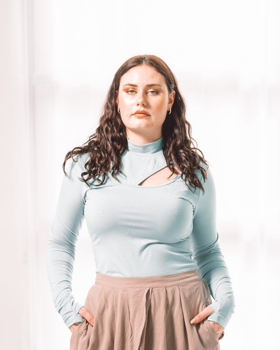 Qamar Keyhole Top – Sea Glass, photo 2