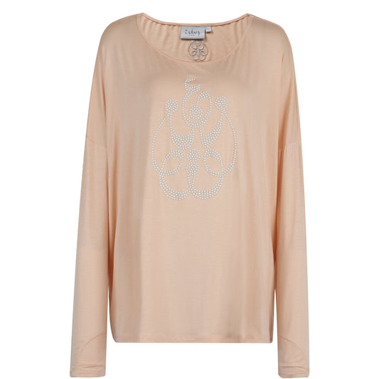 Bella Bohemian top Top Blooms Of Love One Size Peachy Bloom 95% Modal 5% Elastane