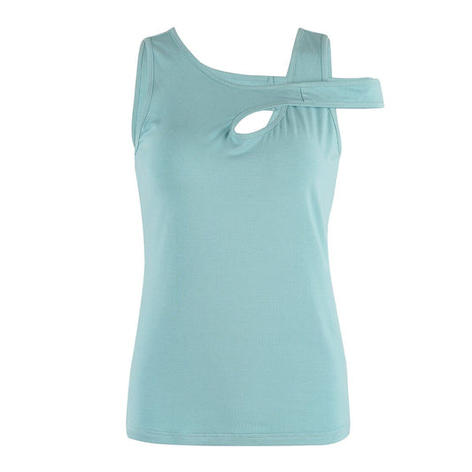 The Aurora Top Blooms Of Love 1 Mist Blue 95% Modal & 5% Elastane