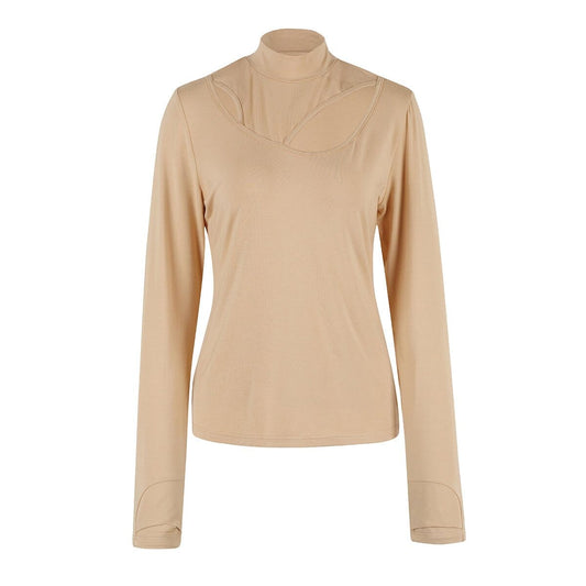 The Luna Top Blooms Of Love 1 Sahara Sand 95% Modal & 5% Elastane