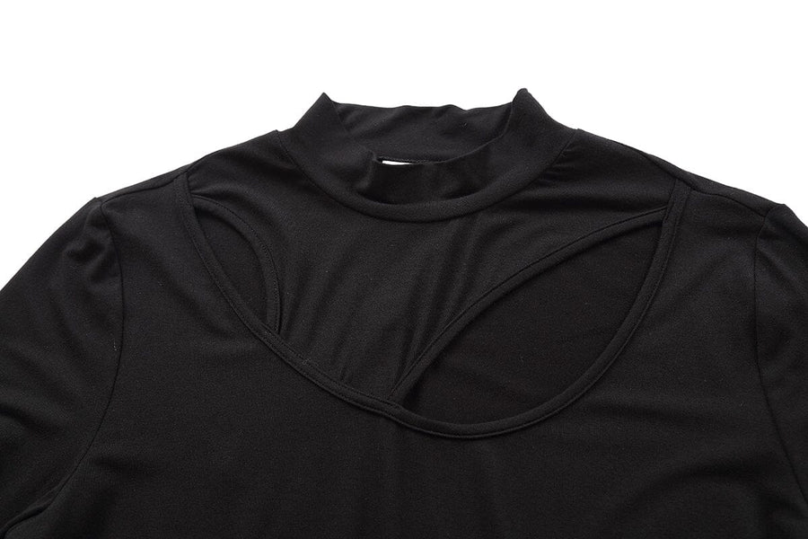 Qamar Keyhole Top – Midnight Black, photo 4
