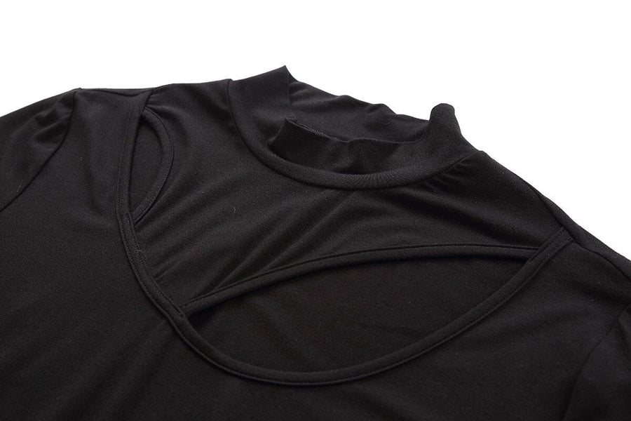 Qamar Keyhole Top – Midnight Black, photo 5