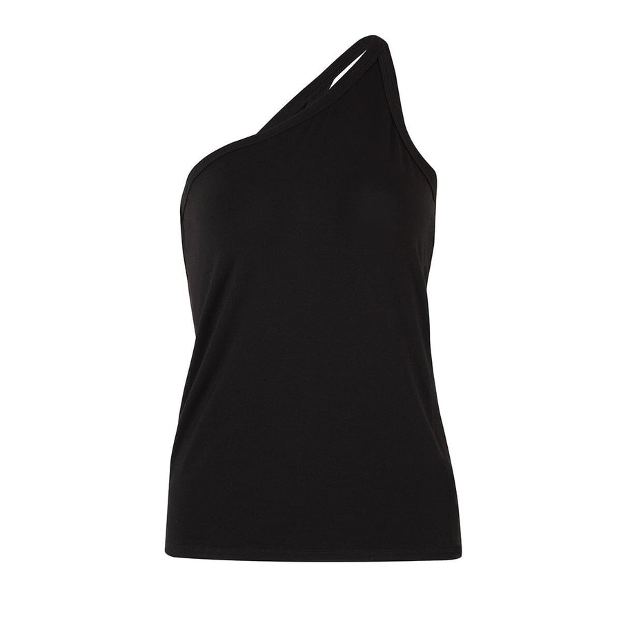 Wafa One-Shoulder Top – Midnight Black, photo 1