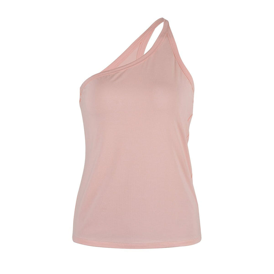 Wafa One-Shoulder Top – Blush, photo 1