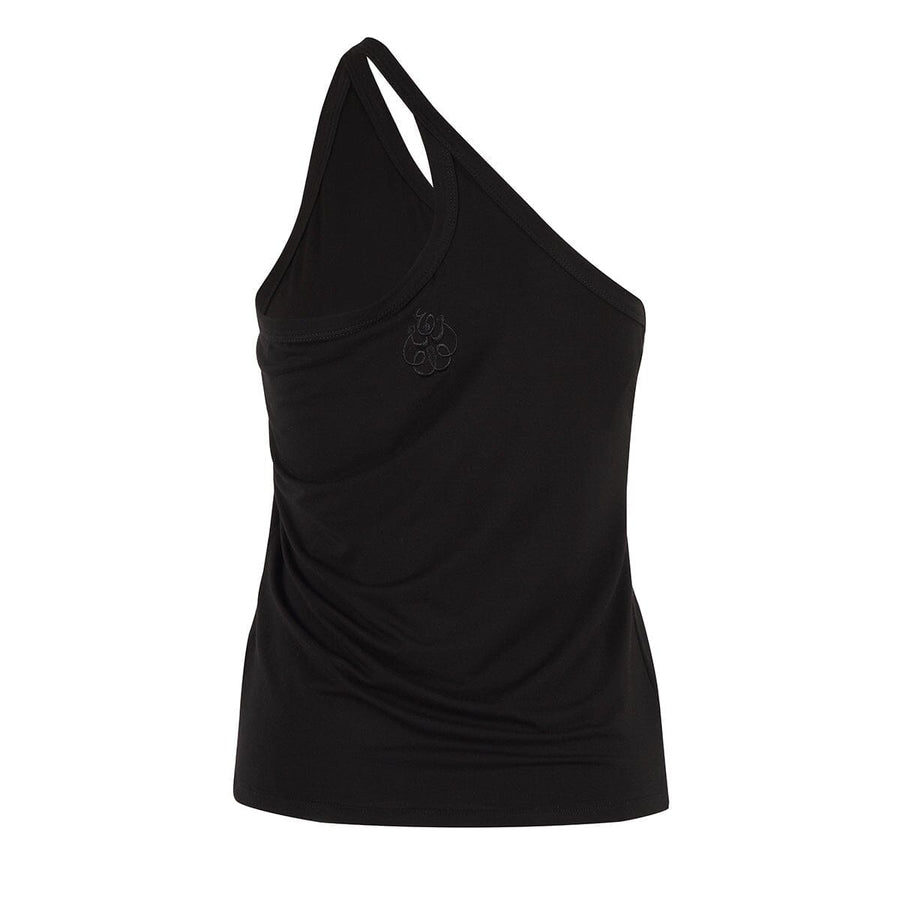 Wafa One-Shoulder Top – Midnight Black, photo 2